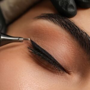 Dermopigmentation eye-liner, La Dermopigmentation : Une activité rentable ! Femme fait une dermopigmentation eye-liner, La Dermopigmentation : Une activité rentable !